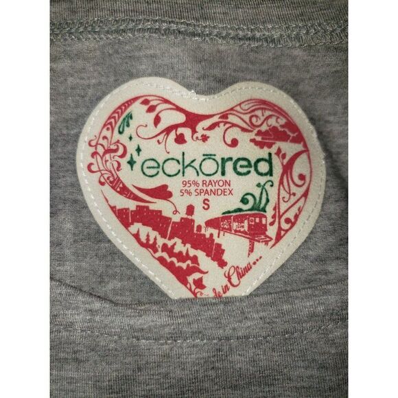 Ecko Red Womens Tank S Rhinestone Floral Chic Y2K Streetwear Gray Hip Hop top - Picture 6 of 6